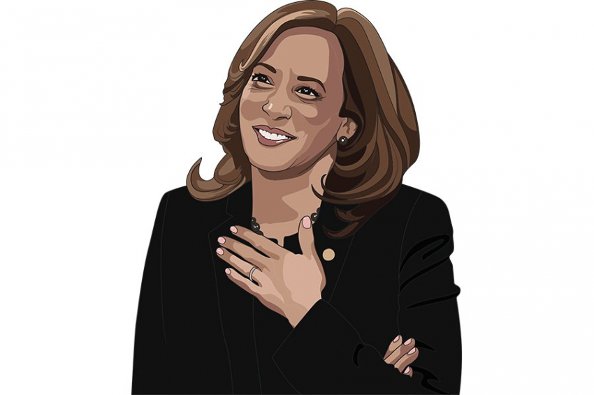 Почему Камала Харрис вдруг перестала хохотать?